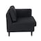 Flash Furniture HERCULES Artemis Black LeatherSoft Right Arm Reception Chair, 2 AC Outlets/1 USB/1 USB-C Ports ZB-8921C-RA-BLK-GG - alternate 6