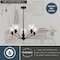 Vaxcel Bellwood 5-Light Black Chandelier, Glass Shade, Pendant Fixture for Dining Room H0311 - alternate 6