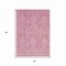 Homeroots 3' X 5' Pink And Ivory Damask Washable Indoor Outdoor Area Rug 616532 - alternate 8
