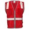 Dome75 Hi-Vis Safety Vest LG/XL Class Non-ANSI/Enhanced Visibility , Zipper 2 Pockets, 1 Mic Tab DV1281 - alternate 1
