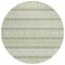 Homeroots 8' Artichoke Green And Ivory Round Quatrefoil Washable Indoor Outdoor Area Rug 583194 - alternate 7