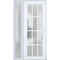 Vdomdoors Front Exterior Prehung FiberGlass Door Frosted Glass / Manux 8312 White Silk / Sidelight Exterior W MANUX8312EXD-WS-W36+14 x H80-LH - alternate 5