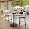 Flash Furniture 36" Round Tabletop, Seamless Surface Technology, Gray Faux Concrete, 24" Black Round Bar Height Base ST-RD36-CMGY-TR24B-GG - alternate 7