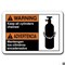 Signmission 10 in Height, Plastic, 10" x 7", ANSI-710WS Warning Keep Cylinders Bil ANSI-710WS Warning Keep Cylinders Bil - alternate 1