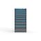 Strong Hold 10 drawer cabinet - (2x 2ft, 3x 3ft, 3x 5ft, 1x 7ft, 1x 9ft) - Blue accents - Electronic Lock S3060-PPRAS-1001FS - alternate 1