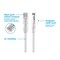 Monoprice Slim Cat6 Utp Network Cable, 6" White 13511 - alternate 5