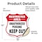 Signmission Restricted Area Shield Sign Unauthorized, 12 Inch X 12 Inch, Vinyl Decal SHI-D-12-457 - alternate 4