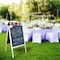 Crestline Products Marquee Easel (natural hardwood)  White dry erase/black chalk 31200 - alternate 7