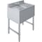 Amgood Underbar Sink, 2 bowl, Freestanding, 304 Stainless Steel, 19 in. W x 26 in. L x 10 in. H AMG SINK BAR S2C-101410-NF-Z - alternate 1