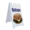 Signmission Hamburger, A-Frame & 2 Decals Installed, Heavy-Duty Plastic Frame SBHD-D-2436-Hamburger - alternate 1