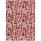 Homeroots 3' X 5' Red And Ivory Abstract Washable Indoor Outdoor Area Rug 602515 - alternate 4