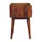 Homeroots 22" Brown Solid Wood One Drawer Nightstand 651561 - alternate 10