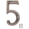 Prosource House Number, Character: 5, 4 in H Character, 2.28 in W Character N-Z045SN-PS - alternate 1
