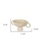 Homeroots 11" Beige Cast Aluminum Round Pedestal Centerpiece Bowl With Handles 609352 - alternate 3
