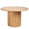 Homeroots 47" Natural Wood Pedestal Base Round Top Dining Table 633114 - alternate 1
