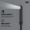 Vigo 58 in. H x 4 in. W 4-Jet Shower Panel System with Round Head and Hand Shower Wand, Matte Black VG08018MB - alternate 6