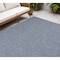 Homeroots 5' X 7' Navy Blue Indoor Outdoor Area Rug 522571 - alternate 1
