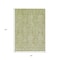Homeroots 5' X 8' Artichoke Green And Beige Damask Washable Indoor Outdoor Area Rug 616509 - alternate 8