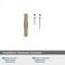Amerock Riva 2-1/2 in 64 mm Length Golden Champagne Cabinet Knob BP55361BBZ - alternate 4