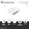 Kingston Brass 14" Ceramic Square Undermount Bathroom Sink, White EVB1412 - alternate 2