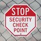 Signmission Stop Security Check Point, 10 inch X 10 inch, Aluminum Metal Signs, 2PK OC-A-2PACK-10-230 - alternate 4