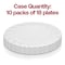 Smarty Had A Party 9" Clear Flair Plastic Buffet Plates (180 Plates), 180PK 209CL-CASE - alternate 8