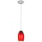 Access Lighting Merlot, Pendant, Brushed Steel Finish, Red Sky Glass 28011-1C-BS/RUSKY - alternate 3