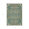 Homeroots 8' X 10' Teal Blue Taupe And Beige Moroccan Washable Indoor Outdoor Area Rug 577220 - alternate 8