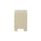 Homeroots 15" X 22" X 23" Champagne Wood Mirror Veneer Nightstand 347149 - alternate 5