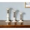 Homeroots Set of Three Ivory and Natural Resin Tabletop Pillar Candle Holders, 3PK 517612 - alternate 7