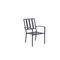 Homeroots Set of Two Dark Gray Aluminum Outdoor Stacking Dining Chairs with Beige Cushion, 2PK 489552 - alternate 8