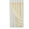 Homeroots Ivory Sheer and Grid Shower Curtain and Liner Set 399752 - alternate 1