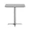 Flash Furniture 30" x 24" Outdoor Tabletop, Gray Faux Concrete, Seamless Surface Technology, 22x22 Silver X Base ST-REC2430-CMGY-T2222S-GG - alternate 7