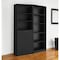Homeroots Set of Two 71" Black Five Tier Bookcase With Two Doors 546338 - alternate 5
