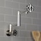 Kingston Brass Wall Mount Pot Filler Faucet, Polished Nickel KS4106RX - alternate 4