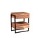 Homeroots 28" Brown Solid Wood Two Drawer Nightstand 521190 - alternate 1