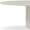 Homeroots 95" Beige Marble Pedestal Base Oval Dining Table 718900 - alternate 8