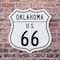 Signmission Oklahoma Route Marker Shield Sign Us 66, 6 Inch X 6 Inch, Plastic Sign SHI-P-6-426 - alternate 4
