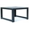 Leisuremod Chelsea 5-Piece Middle Patio Chairs and Coffee Table Set Black Aluminum With Blue Cushions CSTBL-4BU - alternate 5
