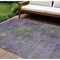 Homeroots 8' X 10' Purple And Green Abstract Washable Indoor Outdoor Area Rug 609391 - alternate 1