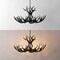 Jonathan Y Eldora 36" 8-Light Rustic Farmhouse Adjustable Resin Antler LED Chandelier, Black JYL6319C - alternate 10