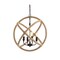 Jonathan Y Soka 4-Light 20" Adjustable Globe Metal/Rope LED Pendant, Black/Brown JYL9041A - alternate 1