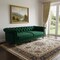 Homeroots 93" Hunter Green Velvet Chesterfield Wood Sofa 543985 - alternate 7