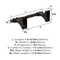Amerock Davenport Oil Rubbed Bronze Transitional Pivoting Double Post Toilet Paper Holder BH36051ORB - alternate 4