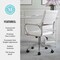 Martha Stewart Piper Upholstered Office Chair in White/Polished Nickel CH-220921-2-WH-MS - alternate 8
