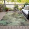 Homeroots 5' X 8' Beige Green And Artichoke Green Abstract Washable Indoor Outdoor Area Rug 577614 - alternate 7