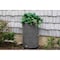 Good Ideas Impressions Downton 50 Gallon Rain Saver - Darkened Ribs - Dark Granite IMP-D50-DR-DAR - alternate 5