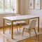 Homeroots 47" White and Gold Faux Marble and Metal Dining Table 568197 - alternate 6