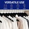 Lifemaster Wooden Hangers, Swivel Hook, Non-Slip, Pants Bar, Holds 10 lbs, Black, 5PK LMWD5BK - alternate 7