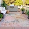 Homeroots 8' X 10' Pink Charcoal And Copper Abstract Washable Indoor Outdoor Area Rug 630804 - alternate 5